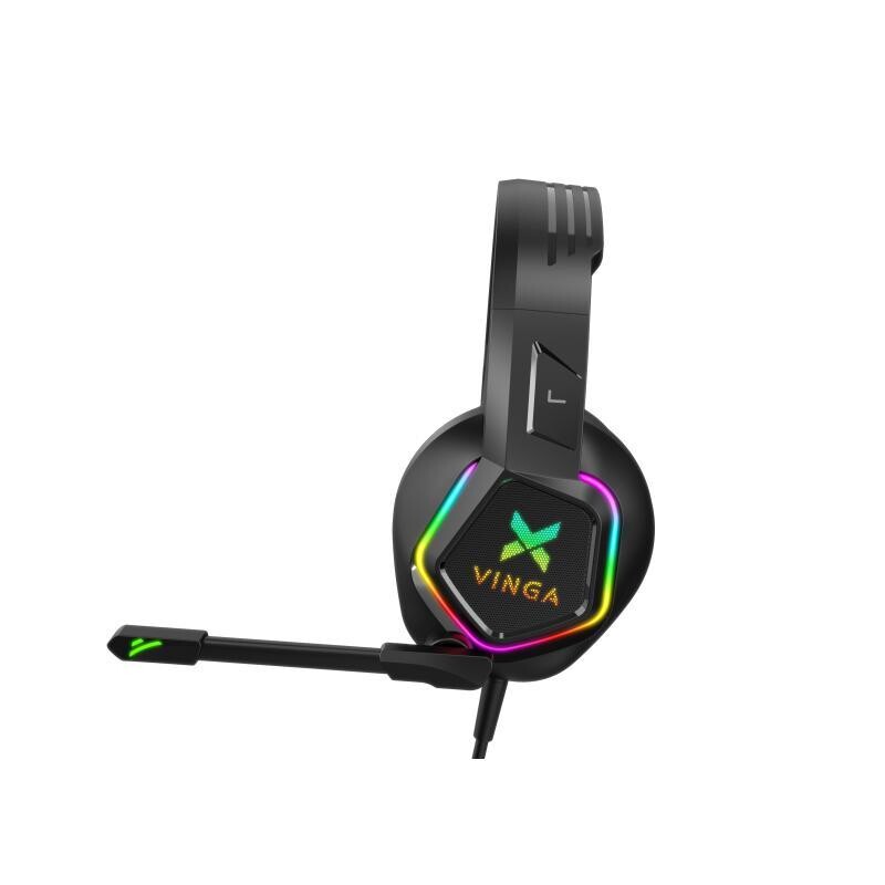 Гарнітура Vinga HSCU-160 Gaming LED Black (HSCU-160)