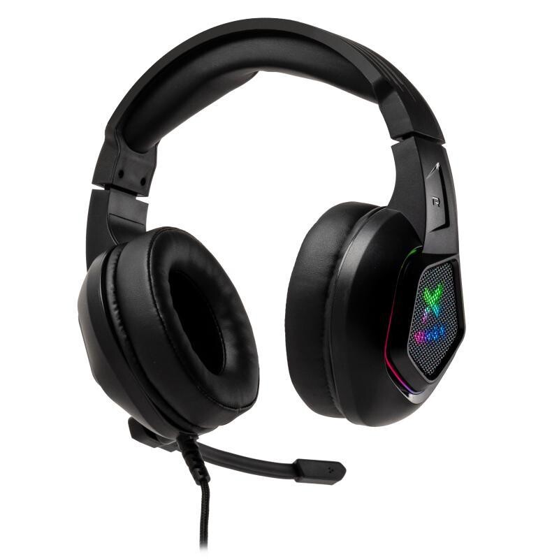 Гарнітура Vinga HSCU-160 Gaming LED Black (HSCU-160)
