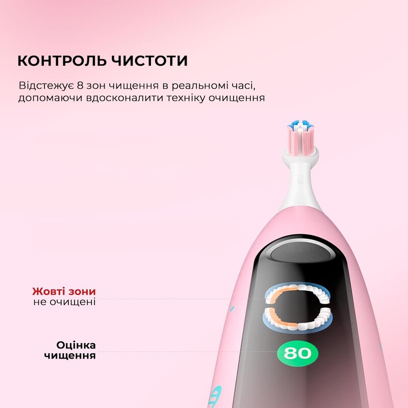 Умная зубная электрощетка Oclean X Kids Electric Toothbrush Black (6970810557206)