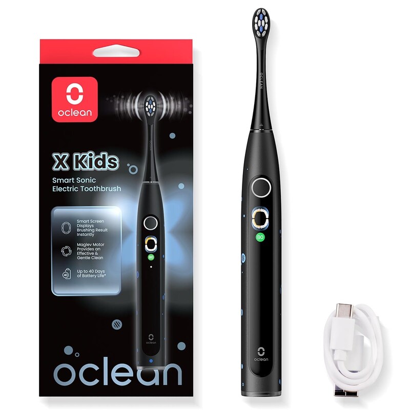 Умная зубная электрощетка Oclean X Kids Electric Toothbrush Black (6970810557206)