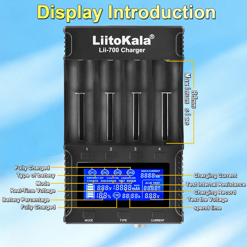 Зарядний пристрій Liitokala Lii-700