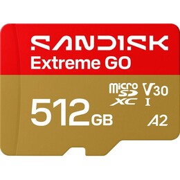 Карта пам`ятi MicroSDXC 512GB UHS-I/U3 A2 Class 10 SanDisk Extreme Go (SDSQXGN-512G-GN6MN)