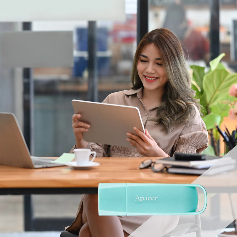Флеш-накопитель USB3.2 Type-C 128GB Apacer AH270 Jelly Mint (AP128GAH270ECO-1)