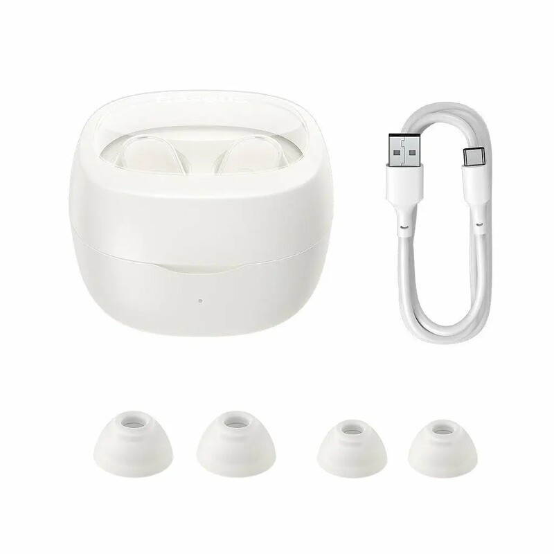Bluetooth-гарнітура Baseus Bowie WM02 TWS White (NGTW180002)
