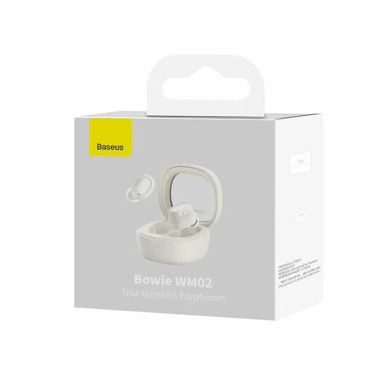 Bluetooth-гарнітура Baseus Bowie WM02 TWS White (NGTW180002)
