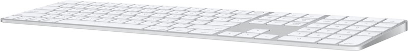 Клавіатура бездротова Apple Magic Keyboard with Touch ID and Numeric Keypad for Mac with Apple silicon Ukrainian White (MXK73UA/A)