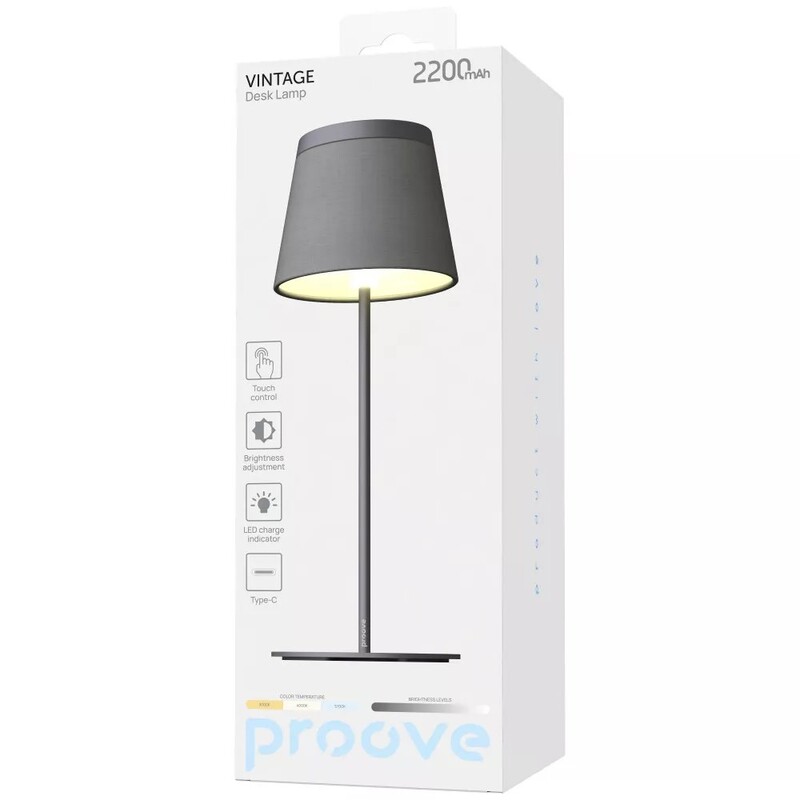 Настольная лампа LED Proove Vintage 2200 mAh Black (NLPV05012001)