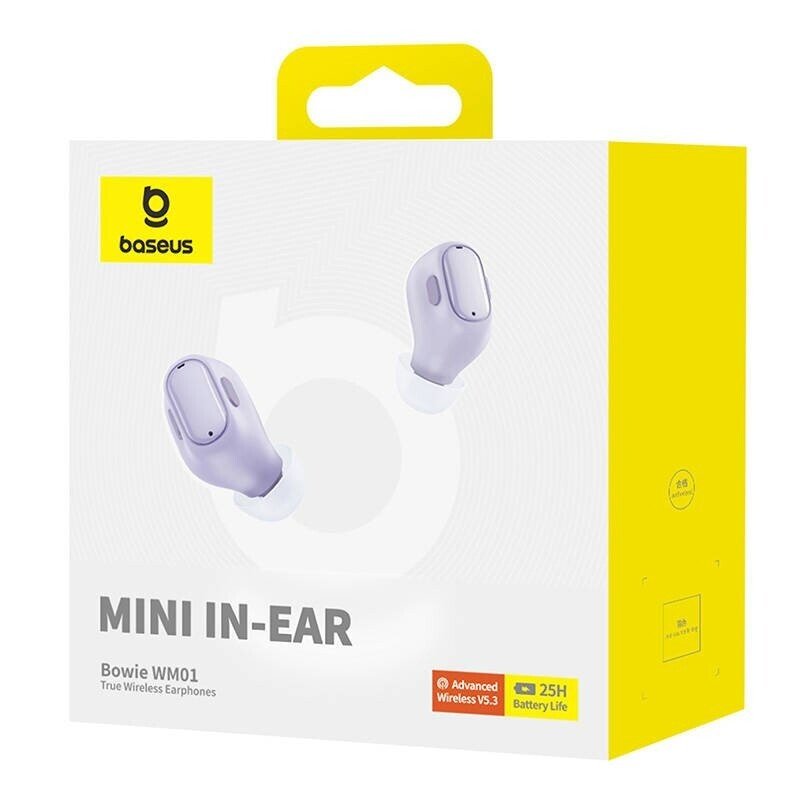 Bluetooth-гарнитура Baseus Bowie WM01 TWS Purple (NGTW370005)