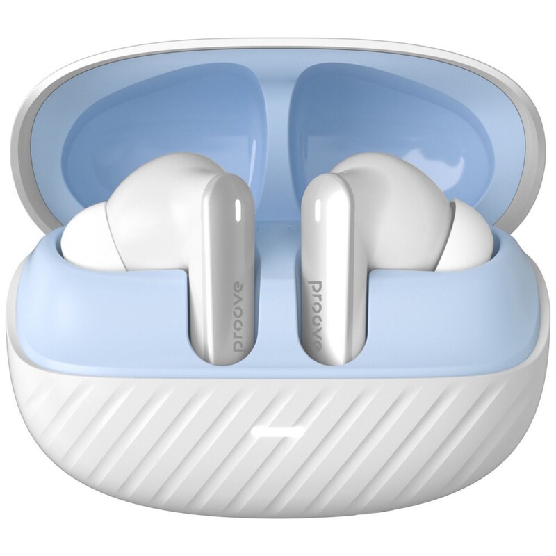 Bluetooth-гарнітура Proove Blitz II TWS with Hybrid ANC (APP) White/Blue (TWBL2001AP21)