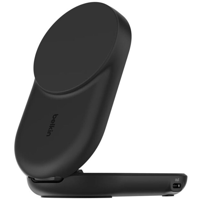 Бездротовий зарядний пристрій Belkin UltraCharge 2-in-1 Foldable Magnetic Charger with Qi2 25W Black (WIZ039KQBK)