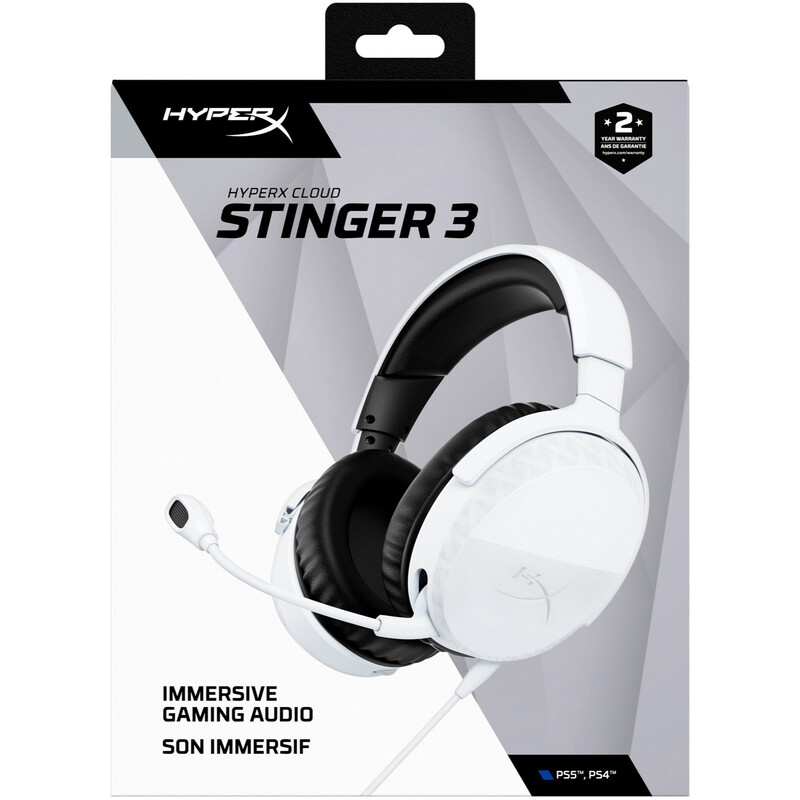 Гарнітура HyperX Cloud Stinger 3 Wired White (BS1T6AA)