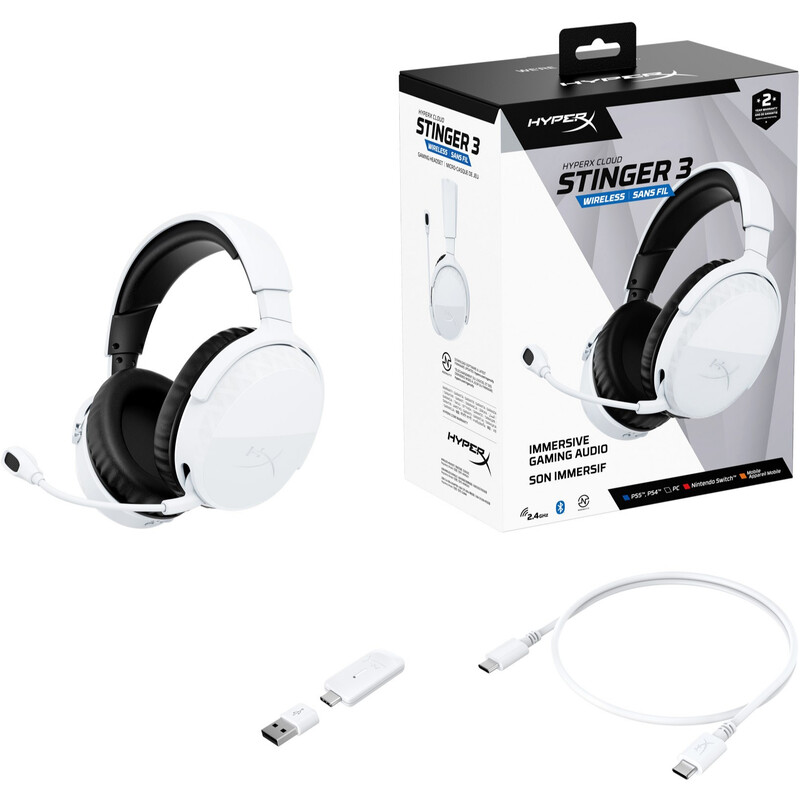 Гарнитура HyperX Cloud Stinger 3 Wireless White (BS1T9AA)