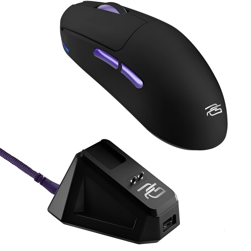 Миша бездротова Proove Gaming Superfight Wireless with charging dock Black/Purple (WMSW00122001)