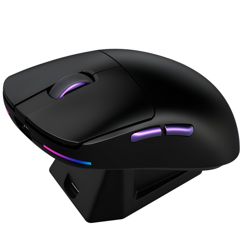 Миша бездротова Proove Gaming Superfight Wireless with charging dock Black/Purple (WMSW00122001)