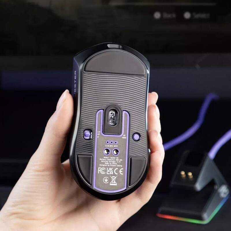 Мышь беспроводная Proove Gaming Superfight Wireless with charging dock Black/Purple (WMSW00122001)