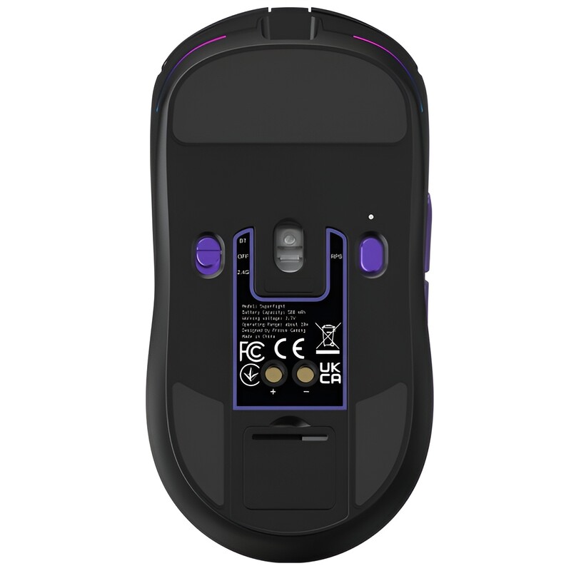 Миша бездротова Proove Gaming Superfight Wireless with charging dock Black/Purple (WMSW00122001)