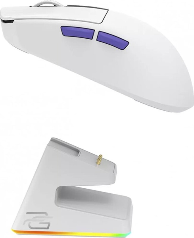 Мышь беспроводная Proove Gaming Superfight Wireless with charging dock White/Purple (WMSW00122002)