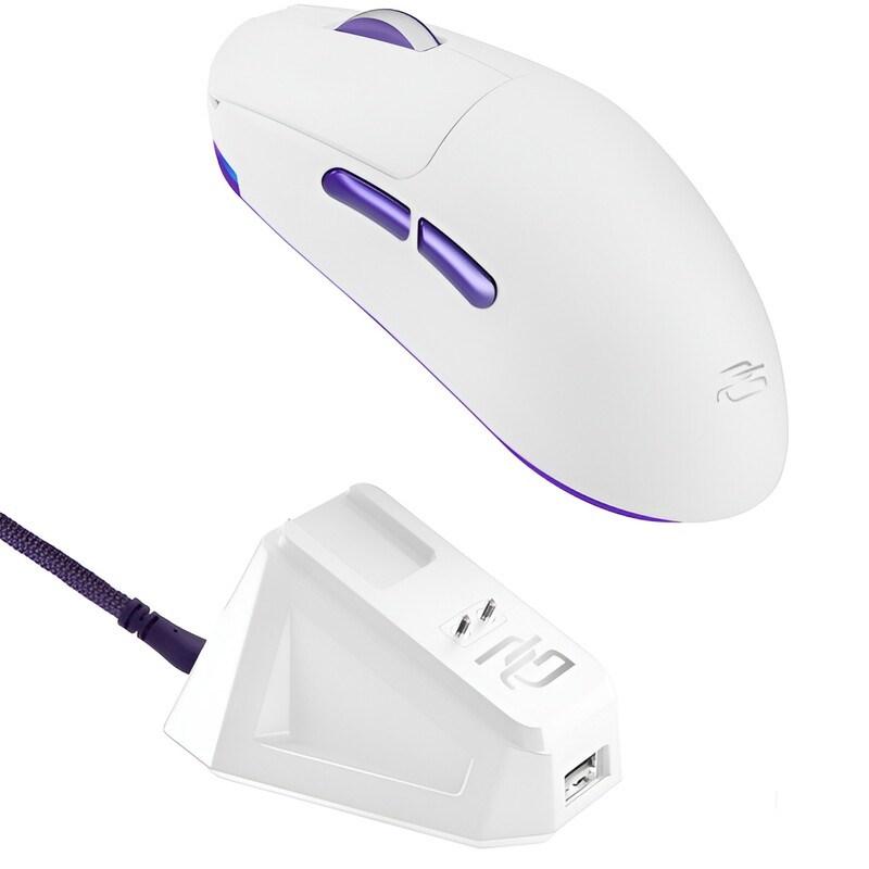 Миша бездротова Proove Gaming Superfight Wireless with charging dock White/Purple (WMSW00122002)