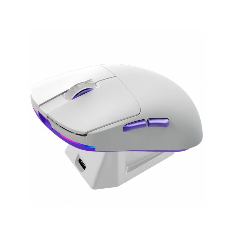 Миша бездротова Proove Gaming Superfight Wireless with charging dock White/Purple (WMSW00122002)