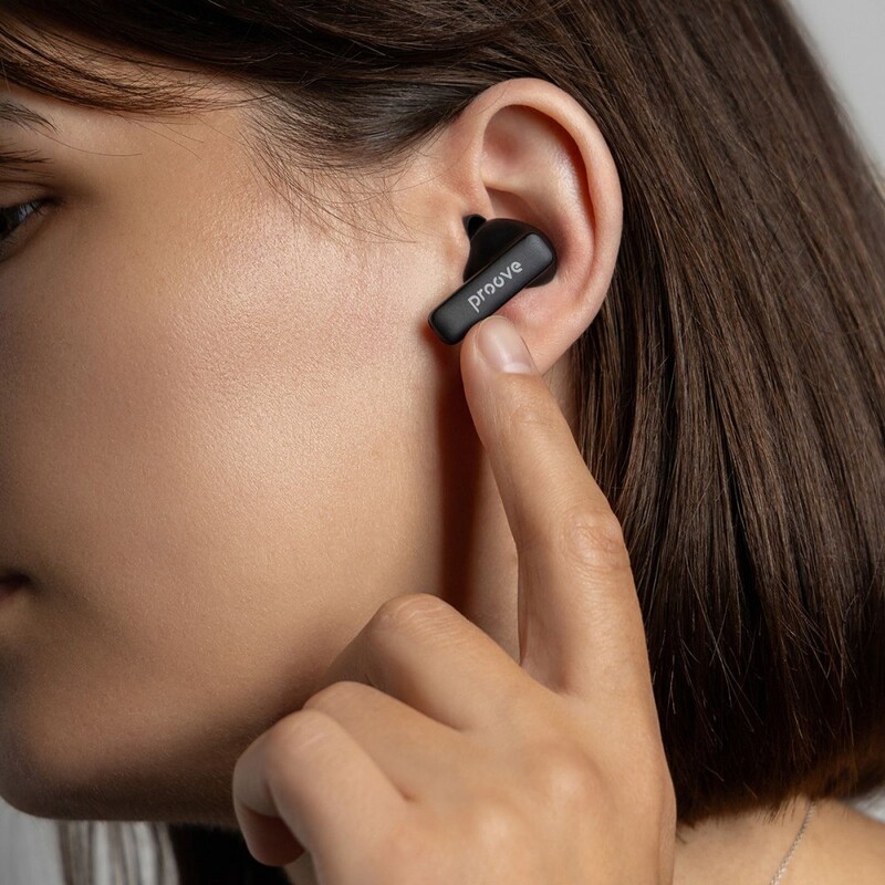 Bluetooth-гарнітура Proove Dreamer TWS with ANC (APP) Black (TWDM0001AP01)
