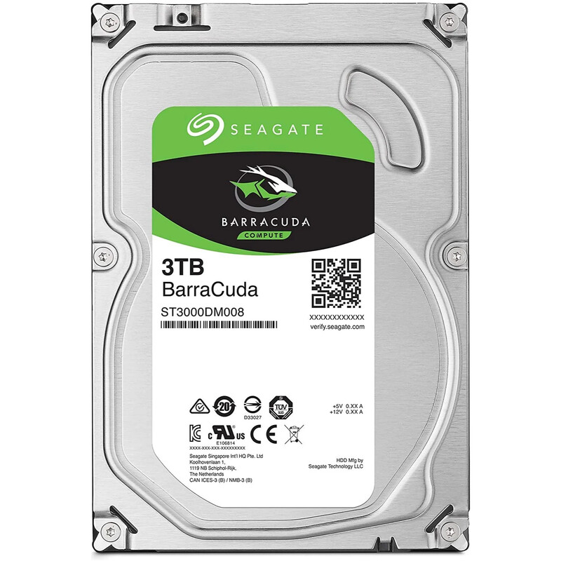 Накопитель HDD SATA 3.0TB Seagate BarraCuda 7200rpm 64MB (ST3000DM008)_Refurbished