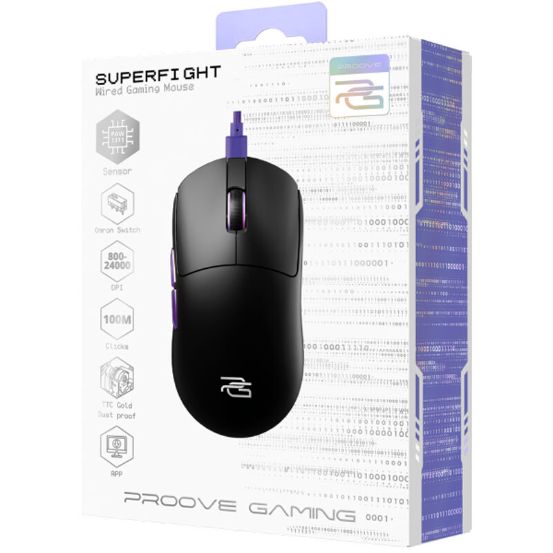 Мышь Proove Gaming Superfight Wired Black/Purple (GMSW00102001)