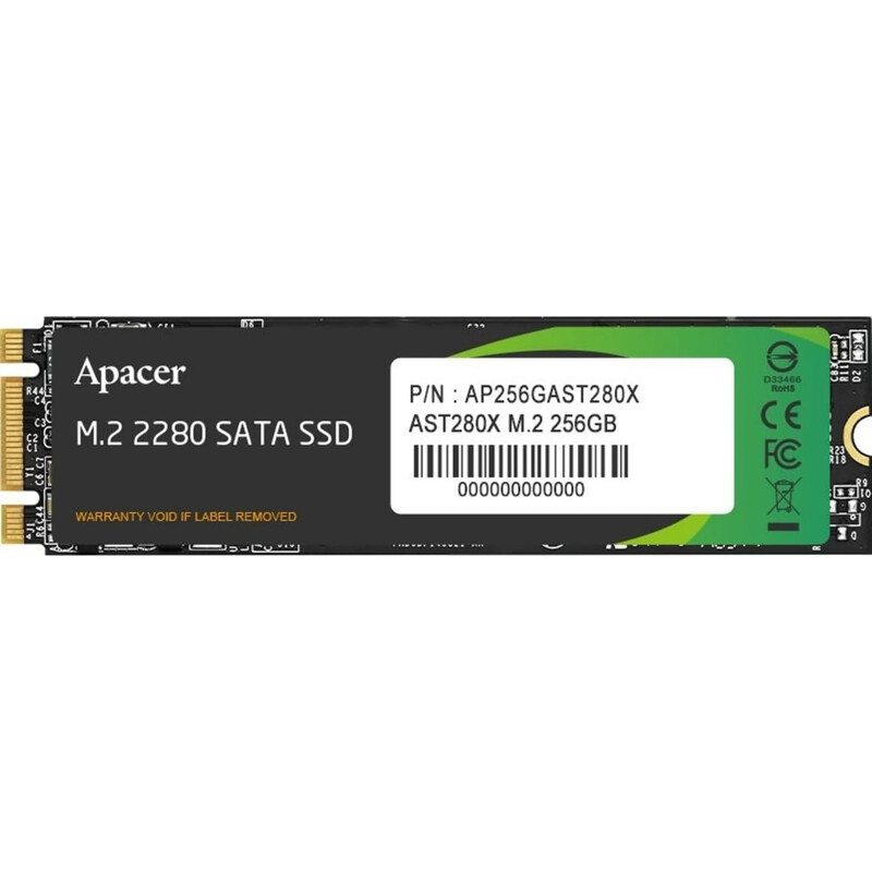 Накопичувач SSD 256GB Apacer AST280X M.2 2280 SATAIII 3D NAND (AP256GAST280X-1)