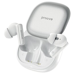 Bluetooth-гарнітура Proove NoLimit TWS with Hybrid ANC (APP) White/Silver (TWNL0001AP26)