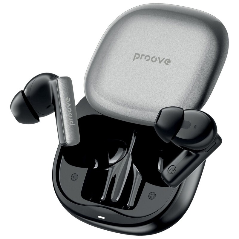 Bluetooth-гарнітура Proove NoLimit TWS with Hybrid ANC (APP) Black/Grey (TWNL0001AP13)