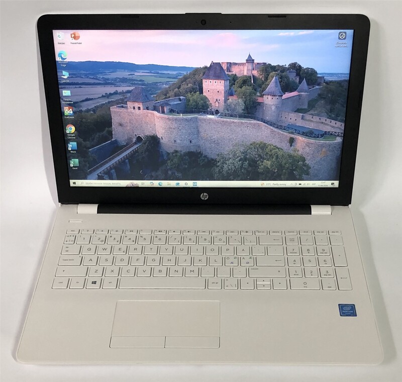 Ноутбук HP 15-bs030no / 15.6" FullHD / Pentium N3710 / 8GB / 128GB SSD / Win10 - Б/в