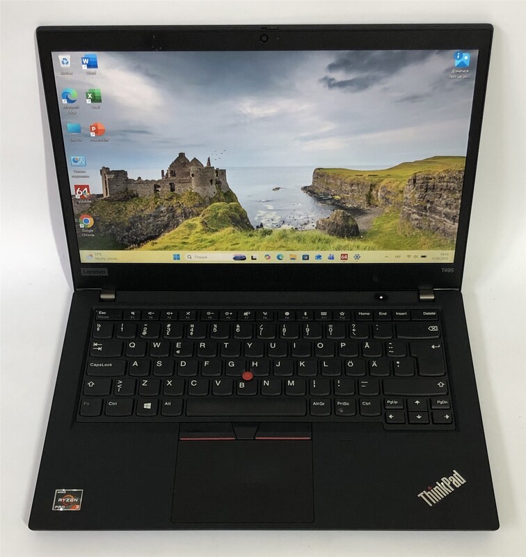 Ноутбук Lenovo ThinkPad T495 / 14" FullHD IPS / AMD Ryzen 3 PRO 3300U / 8GB / 256GB SSD / Win11Pro / сканер відбитка - Б/в