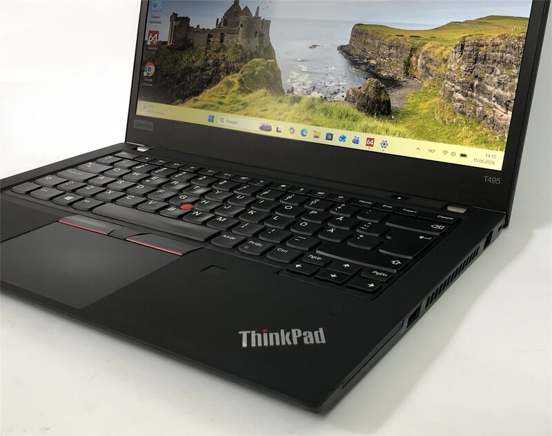Ноутбук Lenovo ThinkPad T495 / 14" FullHD IPS / AMD Ryzen 3 PRO 3300U / 8GB / 256GB SSD / Win11Pro / сканер відбитка - Б/в