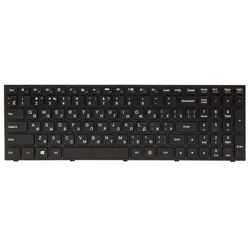 Клавиатура PowerPlant для ноутбука Lenovo IdeaPad G50-30 черный, черный фрейм (KB311903)