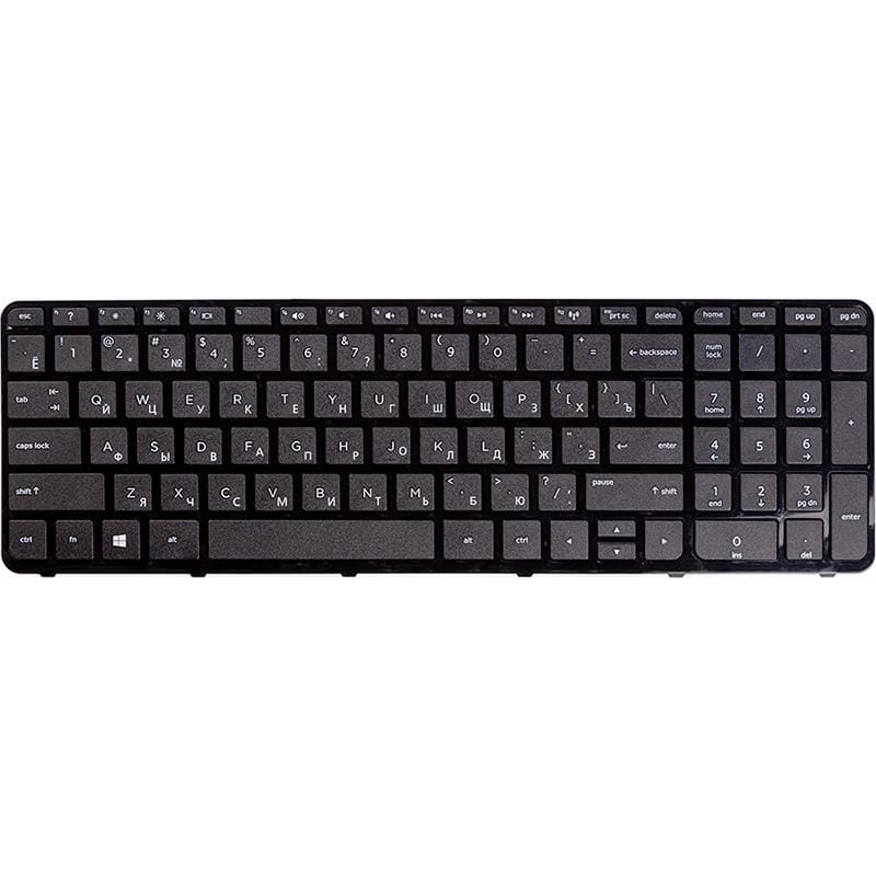 Клавіатура PowerPlant для ноутбука HP Pavilion 17-e152sr чорний, чорний фрейм (KB310738)