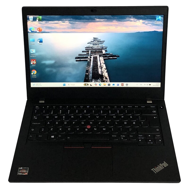 Ноутбук Lenovo ThinkPad L14 G1 / 14" FullHD IPS Touch / AMD Ryzen 5 Pro 4650U / 16GB / 256GB SSD / Win11Pro / Backlight / сканер відбитка - Б/в