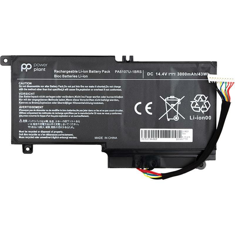 АКБ PowerPlant для ноутбука Toshiba Satellite L55 (PA5107U-1BRS, TA5107P9) 14.4V 3000mAh (NB510269)