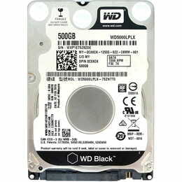 Накопичувач HDD 2.5" SATA 500GB WD Black 7200rpm 32MB (WD5000LPLX) Ref