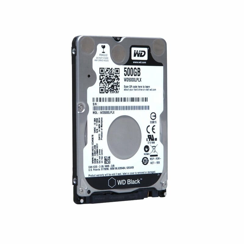 Накопитель HDD 2.5" SATA  500GB WD Black 7200rpm 32MB (WD5000LPLX) Refurbished