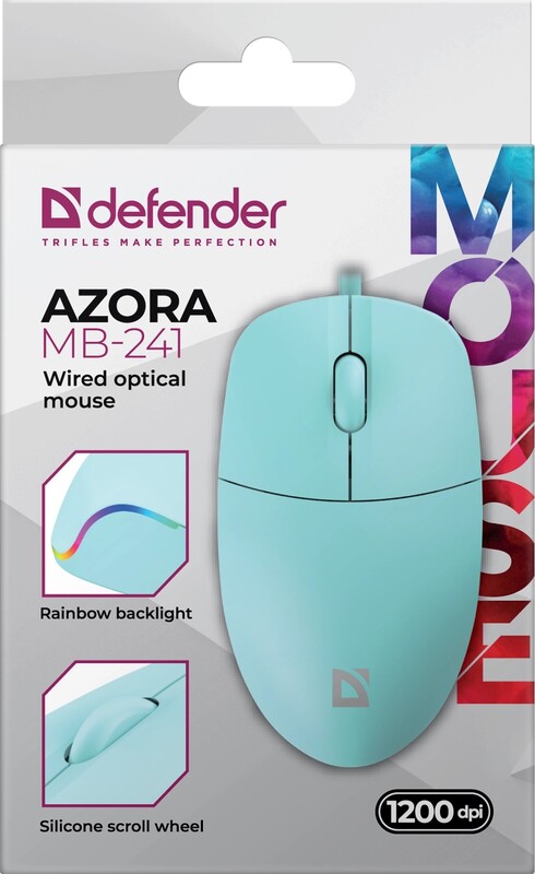Миша Defender Azora MB-241 Blue (52243)