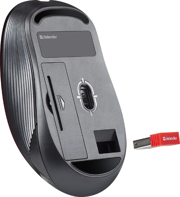 Миша бездротова Defender Gassa MM-105 Red (52103)