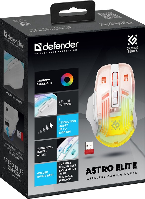 Миша бездротова Defender Astro Elite GM-056 White (52056)