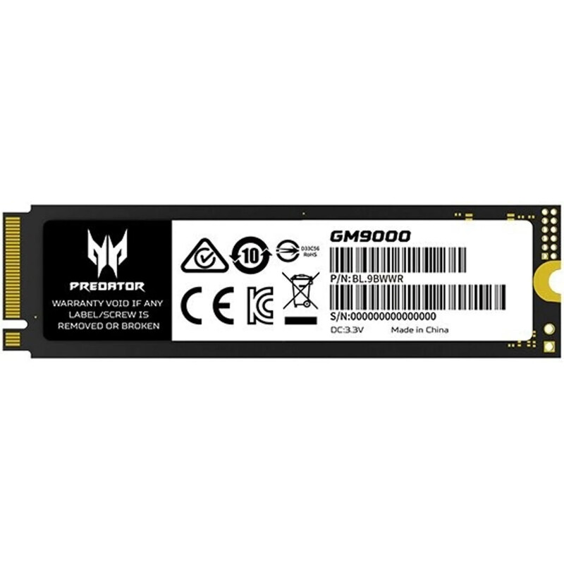 Накопичувач SSD 4TB Acer GM9000 Predator M.2 2280 PCIe 5.0 x4 3D NAND (BL.9BWWR.131)