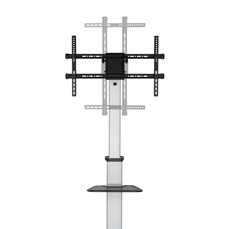 Підлогова стійка Kivi Cart-4446TW Black (VESA600х400)