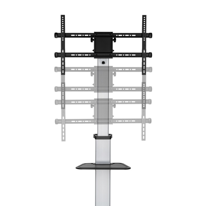 Підлогова стійка Kivi Cart-4446TW Black (VESA600х400)