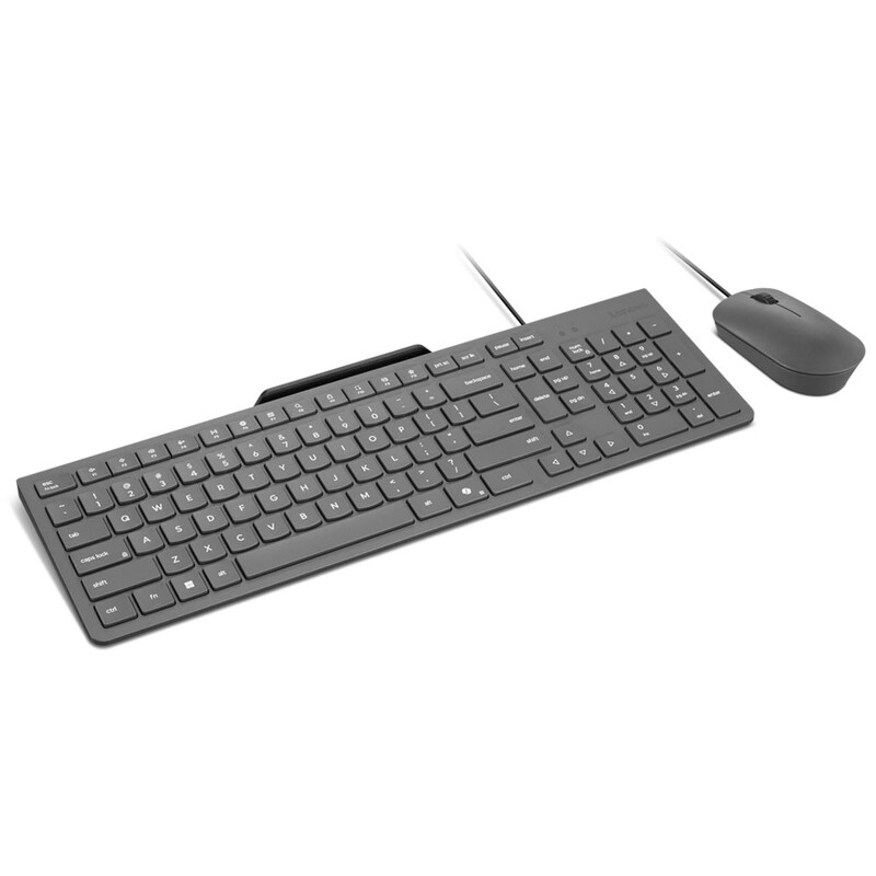 Комплект (клавіатура, миша) Lenovo 310 USB-A Wired Combo Ukraine Black (GX31R09776)
