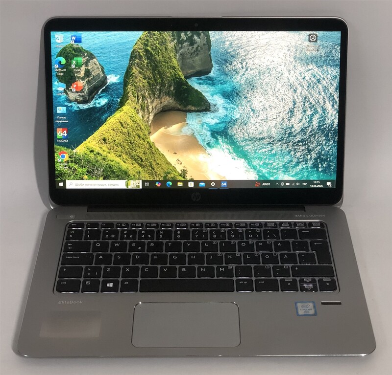 Ноутбук HP EliteBook 1030 G1 / 13.3" FullHD IPS / M5-6Y54 / 8GB / 256GB SSD / Win10Pro / Backlight / сканер отпечатка - Б/у