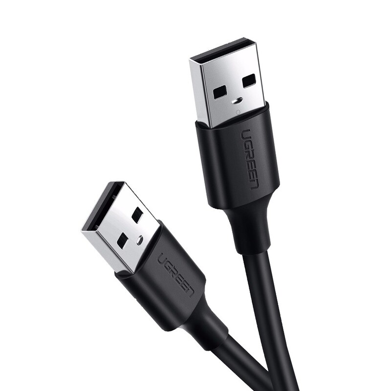 Кабель Ugreen US102 USB - USB (AM/AM), 0.5 м, Black (10308)
