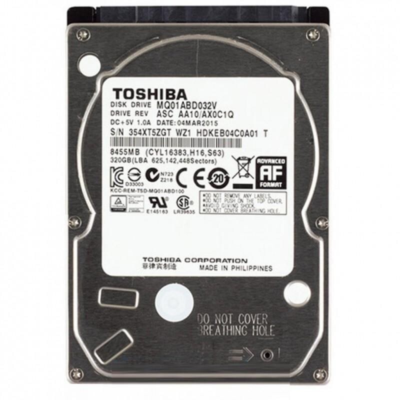 Накопитель HDD 2.5" SATA 320GB Toshiba 5400rpm 8MB (MQ01ABD032V) Refurbished