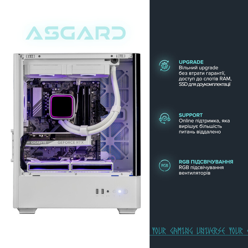Игровой компьютер ASGARD GAMER 5060 Ti 8GB / Ryzen 5 9600X / DDR5 32GB / SSD 1TB (ASG-G-5060T8-7511)
