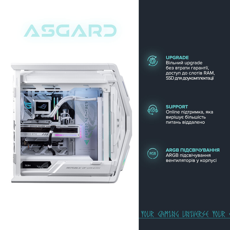 Игровой компьютер ASGARD GAMER RTX 5080 / Core i9 14900KF / DDR5 64GB (ASG-G-5080-7519)